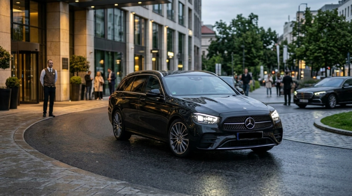 Executive estate car for airport transfers with extra luggage space